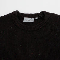 Carhartt Anglistic Knit Crewneck Sweatshirt - Speckled Black thumbnail