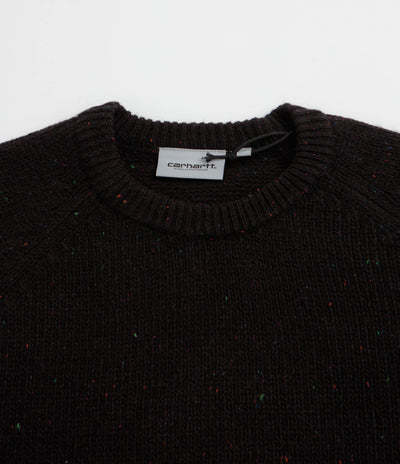 Carhartt Anglistic Knit Crewneck Sweatshirt - Speckled Black
