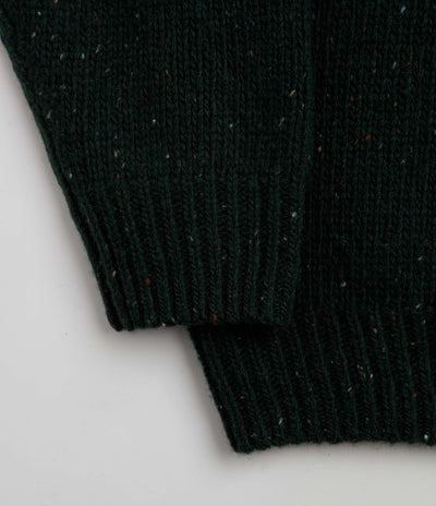 Carhartt Anglistic Knit Crewneck Sweatshirt - Speckled Dark Scarab
