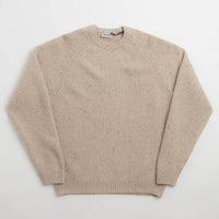 Carhartt Anglistic Knit Crewneck Sweatshirt - Speckled Fleur de Sel thumbnail
