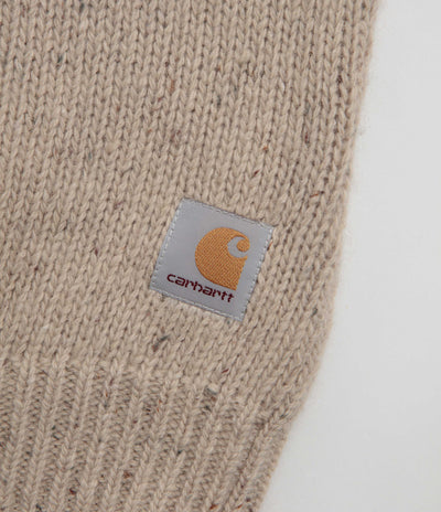 Carhartt Anglistic Knit Crewneck Sweatshirt - Speckled Fleur de Sel