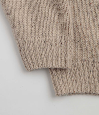 Carhartt Anglistic Knit Crewneck Sweatshirt - Speckled Fleur de Sel