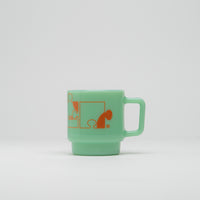 Carhartt Assemble Glass Mug in Jade and Carhartt Orange thumbnail