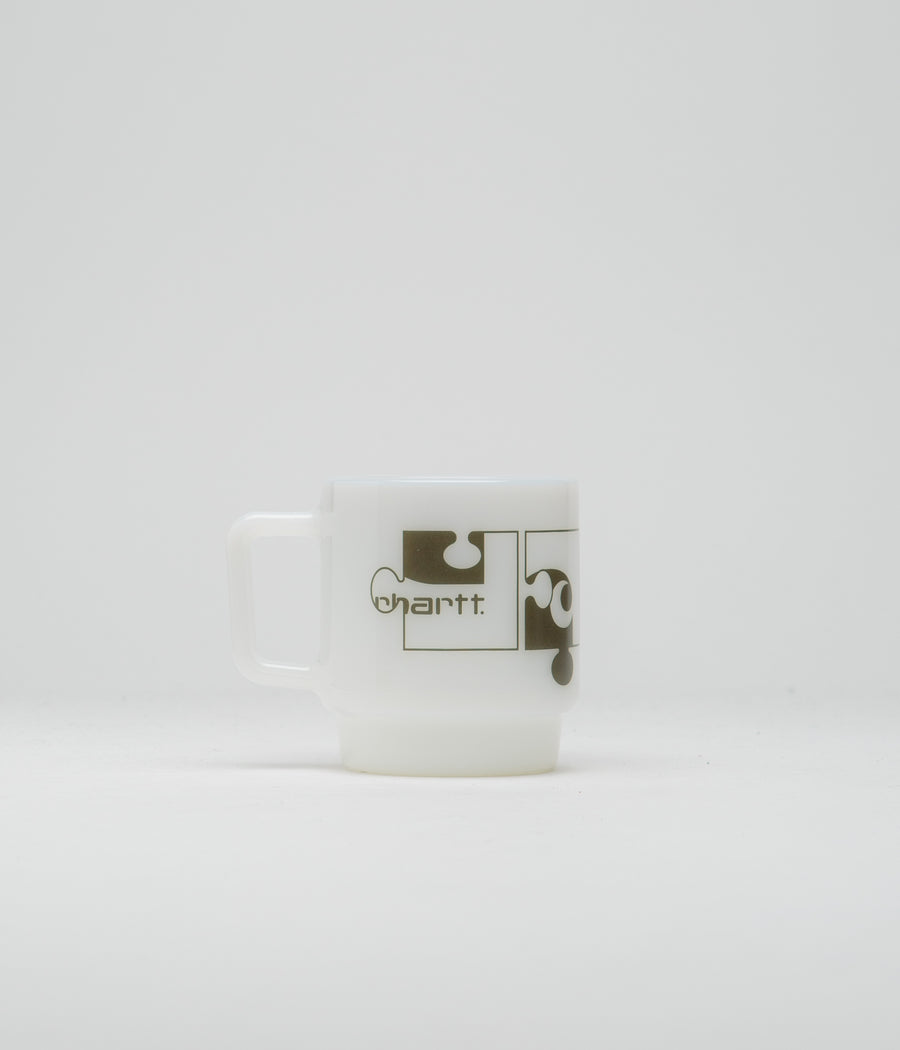 Carhartt Assemble Glass Mug - White / Plant