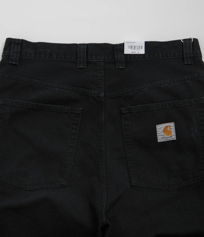 Carhartt Brandon Canvas Pants - Black Grind Wash