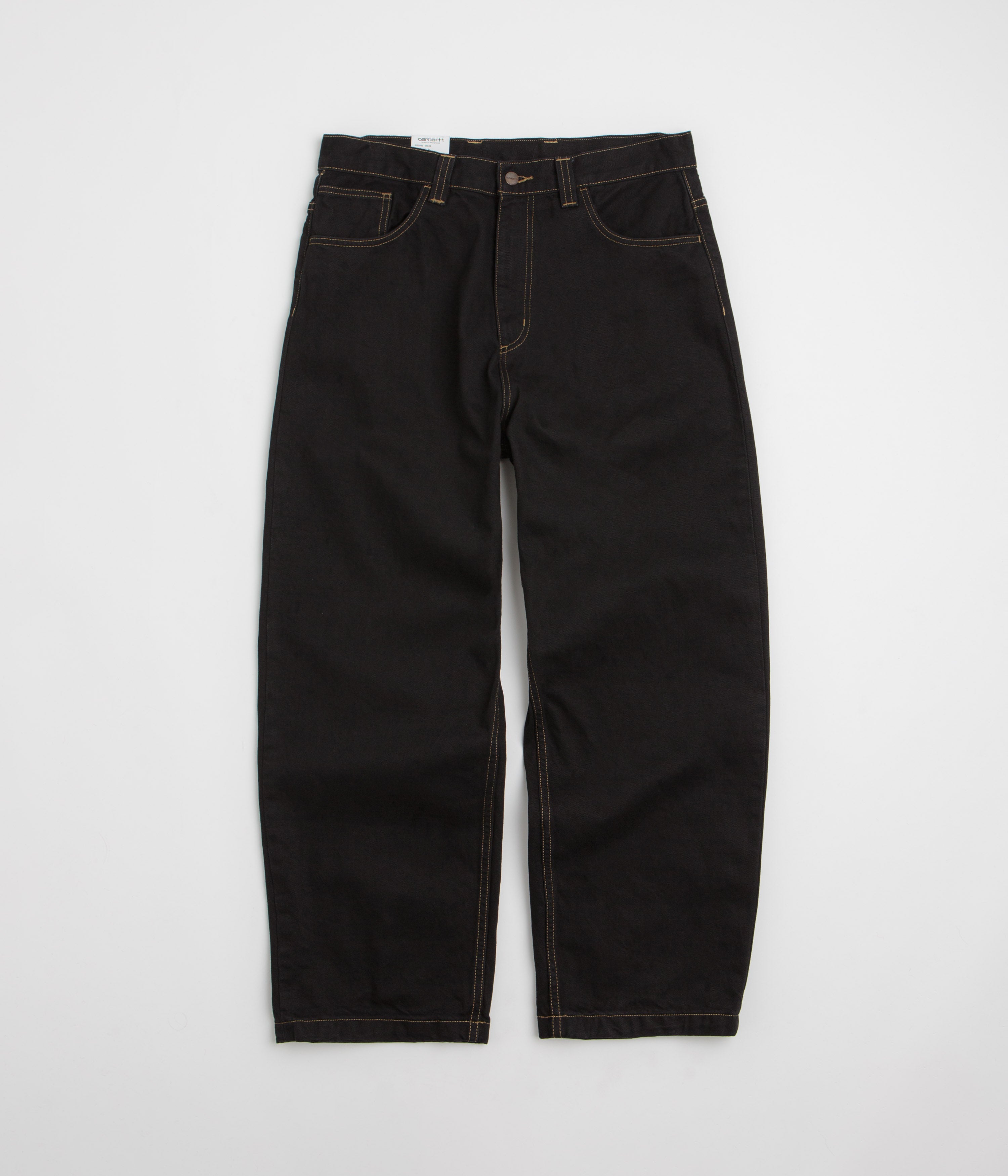 パンツ CARHARTT BRANDON PANT - Black (rinsed) Carhartt WIP - Brandon (Rinsed) Denim Pant - Black Rinsed
