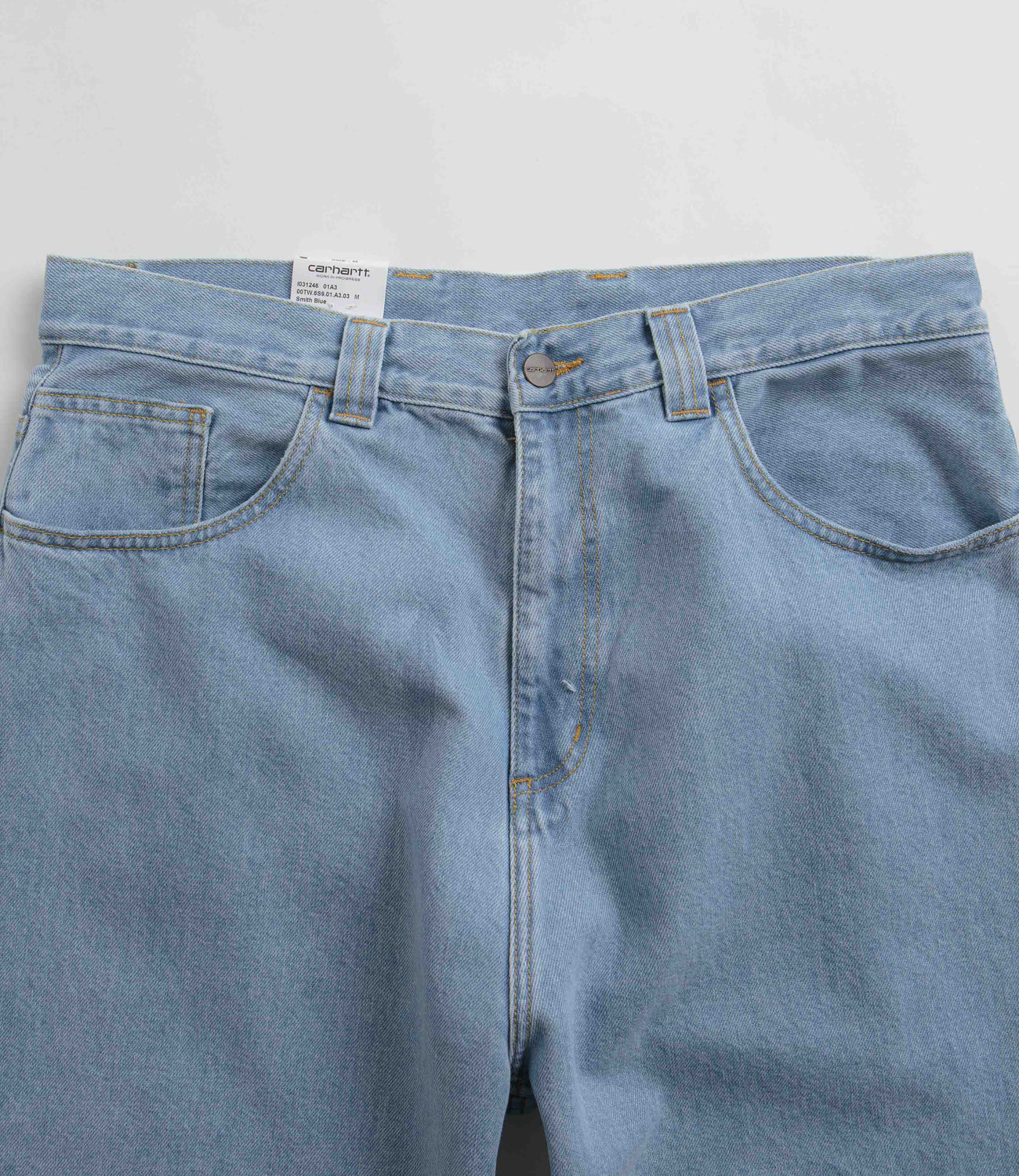 Carhartt Brandon Pants Blue Heavy Stone Bleach Flatspot carhartt-brandon-pants-blue-heavy-stone-bleach-flatspot