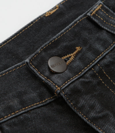 Carhartt Brandon Pants in Black Stone Washed