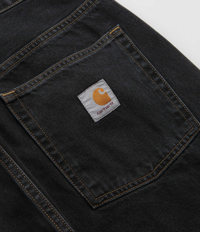 Carhartt Brandon Pants in Black Stone Washed