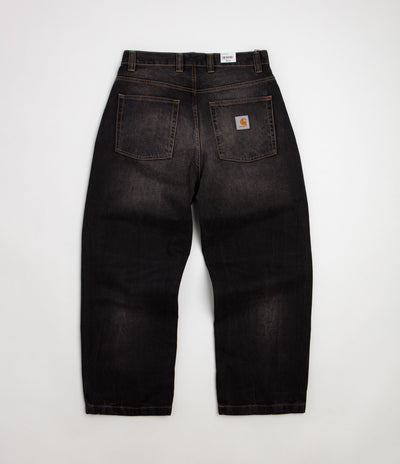 Carhartt Brandon Pants in Black Tobacco Used Wash