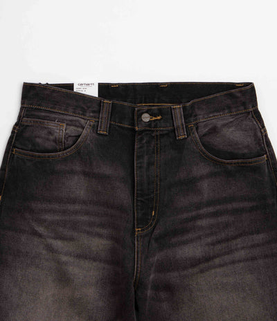 Carhartt Brandon Pants in Black Tobacco Used Wash