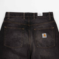 Carhartt Brandon Pants in Black Tobacco Used Wash thumbnail