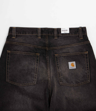 Carhartt Brandon Pants in Black Tobacco Used Wash