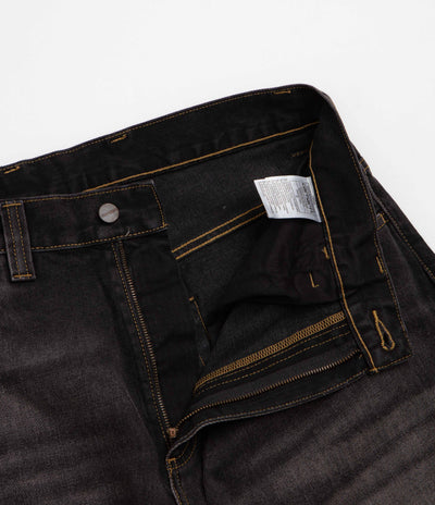 Carhartt Brandon Pants in Black Tobacco Used Wash