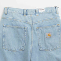 Carhartt Brandon Shorts in Blue Heavy Stone Bleach thumbnail