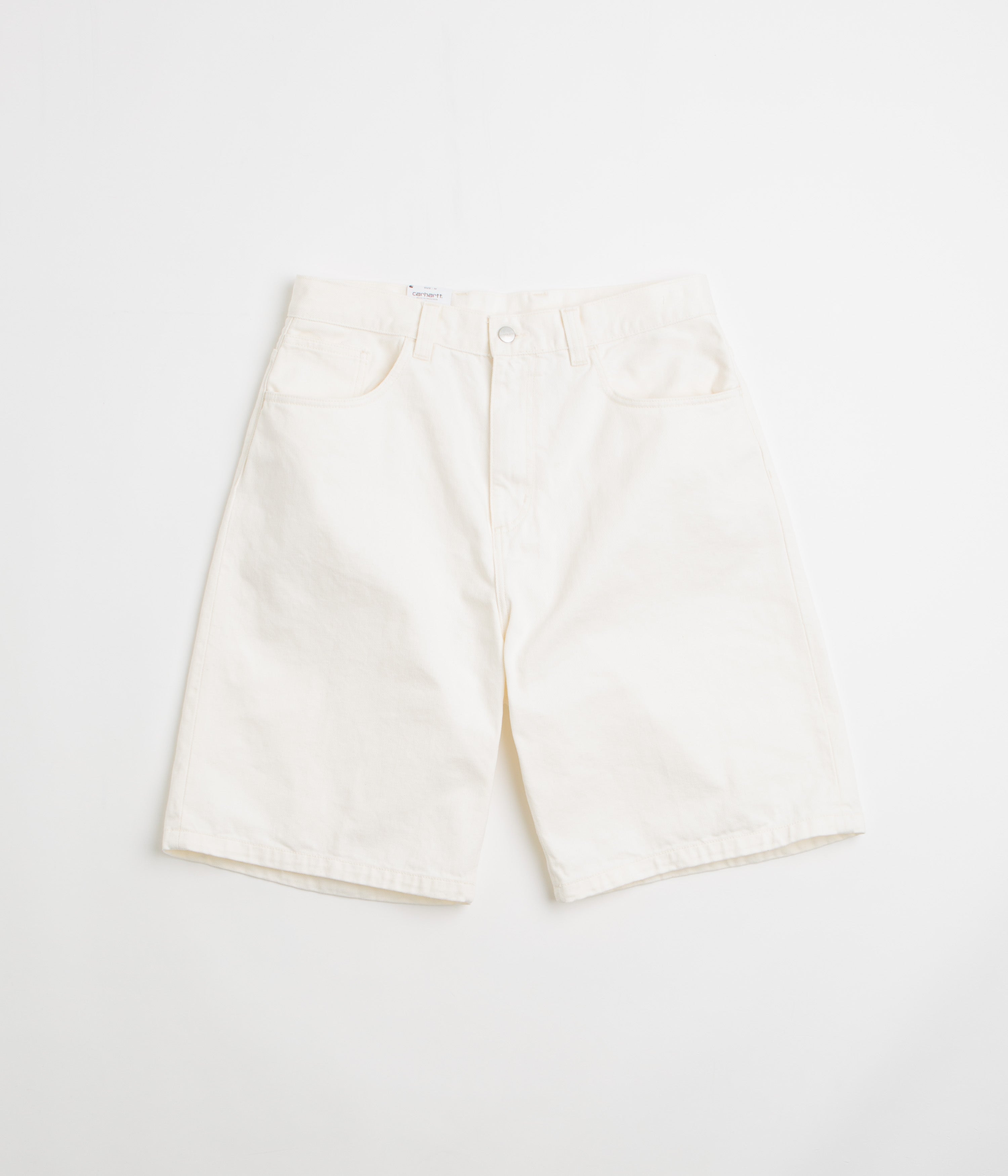 Carhartt Brandon Shorts in White Rinsed