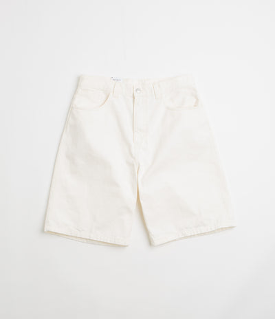 Carhartt Brandon Shorts in White Rinsed
