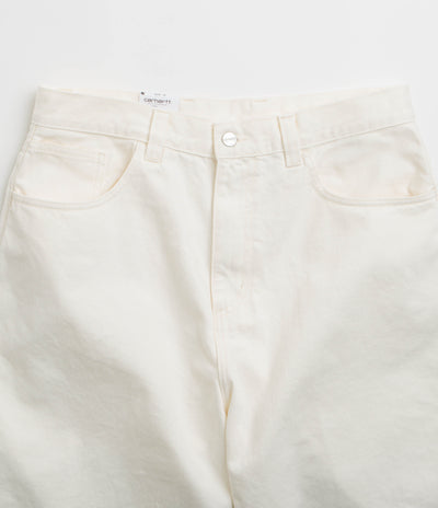 Carhartt Brandon Shorts in White Rinsed