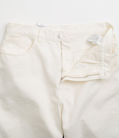 Carhartt Brandon Shorts in White Rinsed