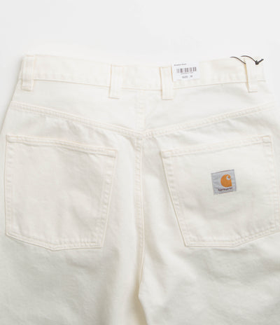 Carhartt Brandon Shorts in White Rinsed