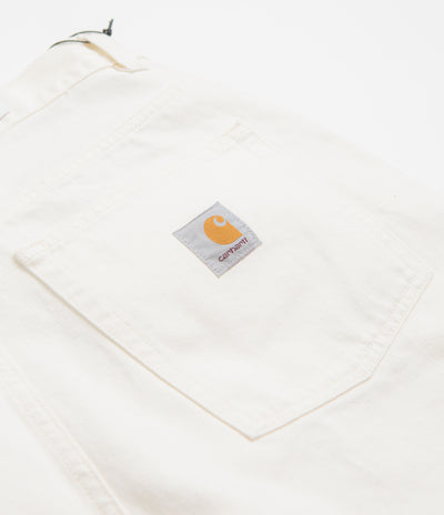 Carhartt Brandon Shorts in White Rinsed