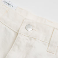 Carhartt Brandon Shorts in White Rinsed thumbnail