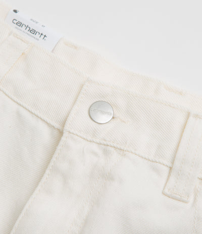 Carhartt Brandon Shorts in White Rinsed