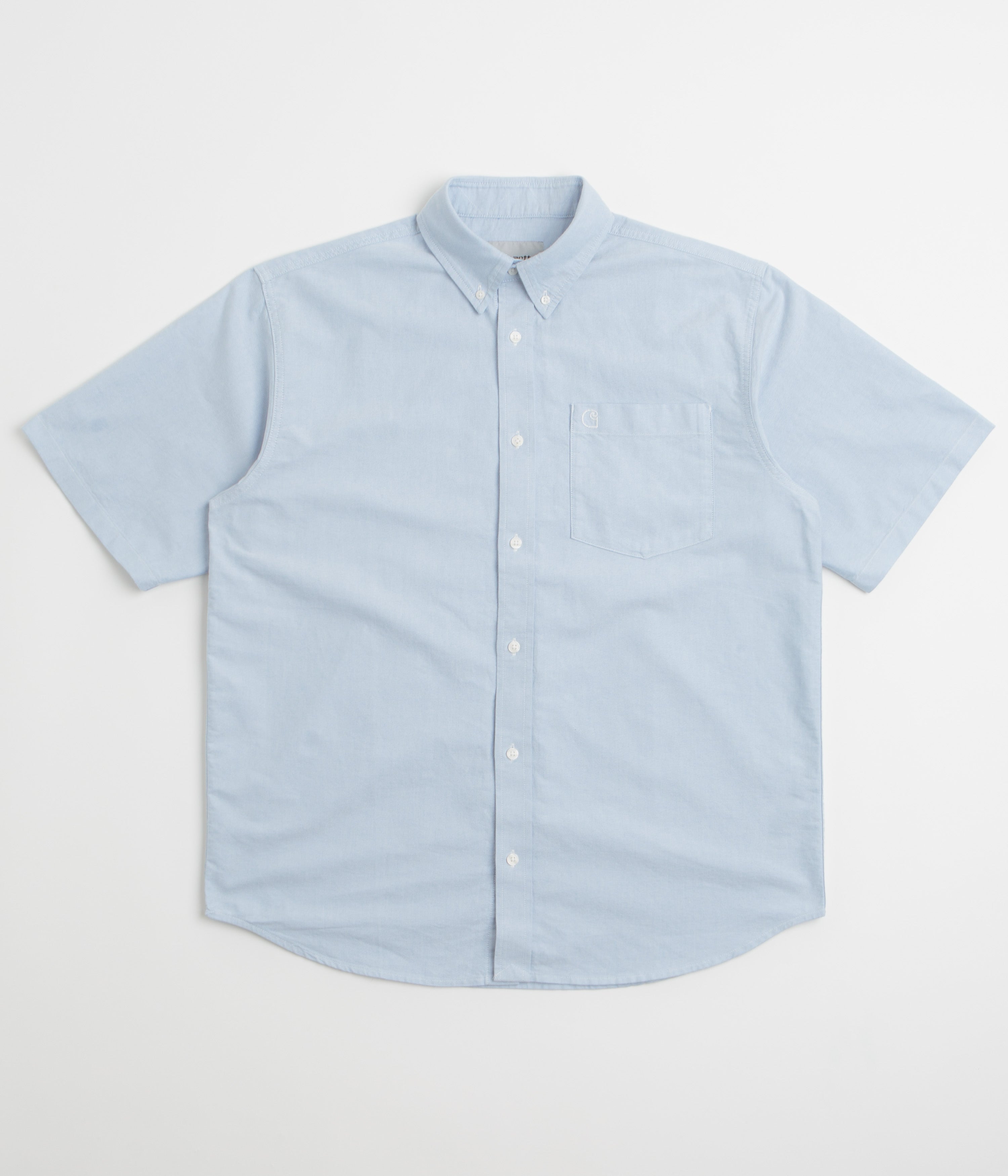 Carhartt Braxton Short Sleeve Shirt in Bleach and Wax