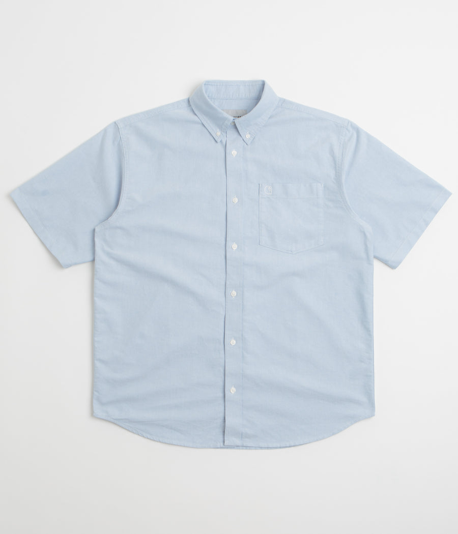 Carhartt Braxton Short Sleeve Shirt in Bleach and Wax