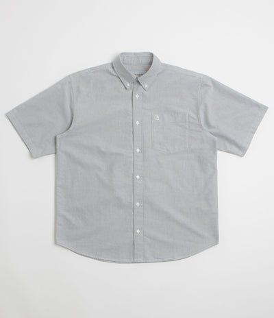 Carhartt Braxton Short Sleeve Shirt in Graphite and Wax
