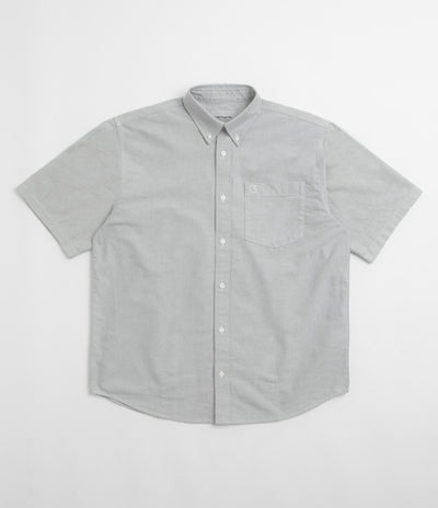 Carhartt Braxton Short Sleeve Shirt in Graphite and Wax