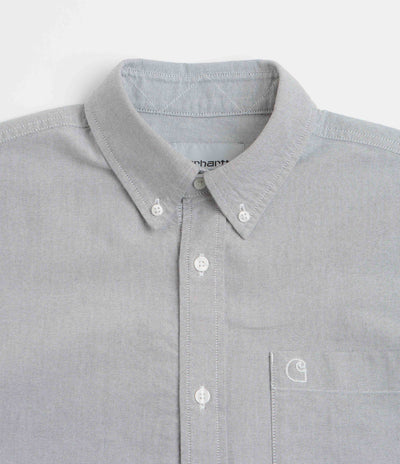 Carhartt Braxton Short Sleeve Shirt in Graphite and Wax