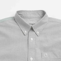Carhartt Braxton Short Sleeve Shirt in Graphite and Wax thumbnail