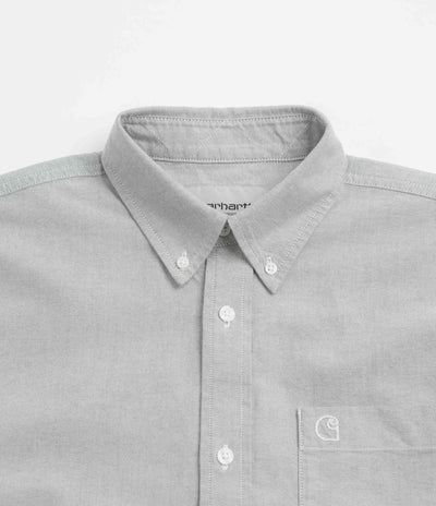 Carhartt Braxton Short Sleeve Shirt in Graphite and Wax