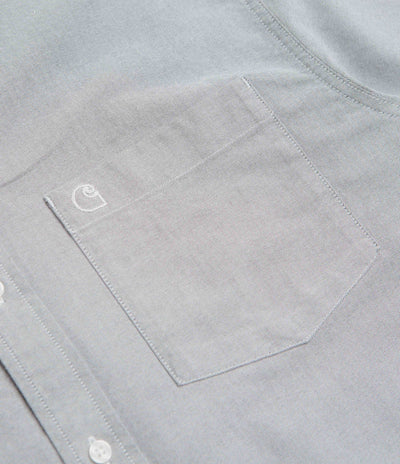 Carhartt Braxton Short Sleeve Shirt in Graphite and Wax