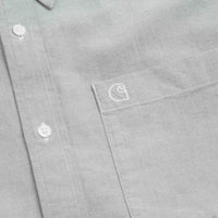 Carhartt Braxton Short Sleeve Shirt in Graphite and Wax thumbnail