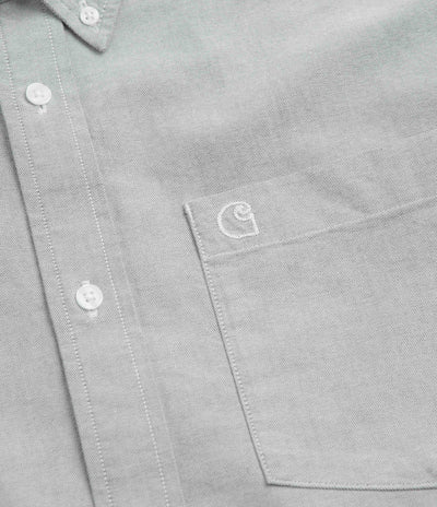 Carhartt Braxton Short Sleeve Shirt in Graphite and Wax