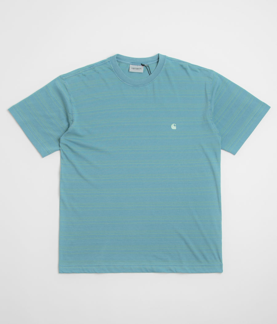 Carhartt Brodine T-Shirt in Brodine Stripe and Saguaro