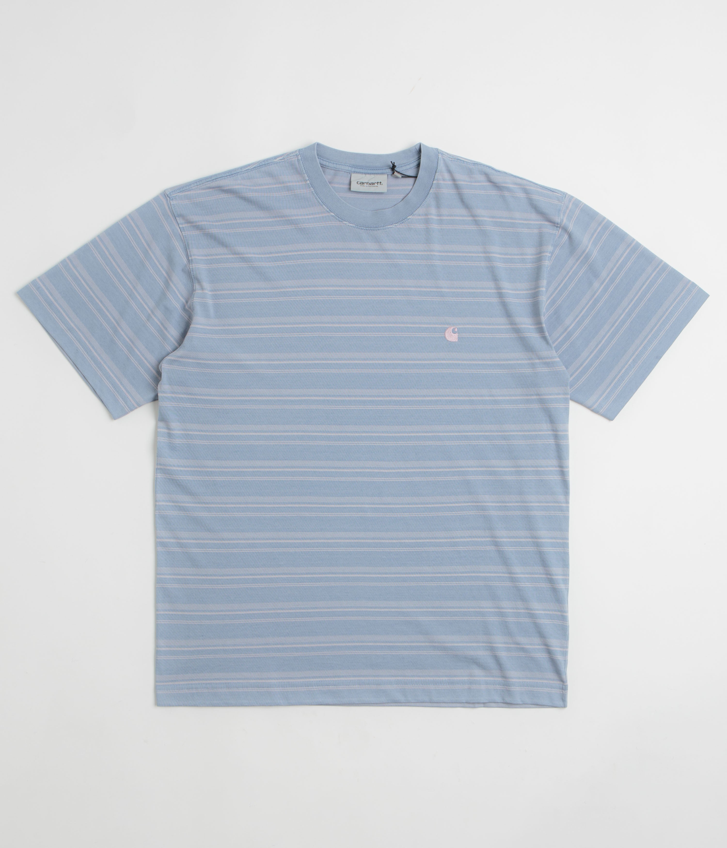 Carhartt Brodine T-Shirt in Brodine Stripe and Sorrent
