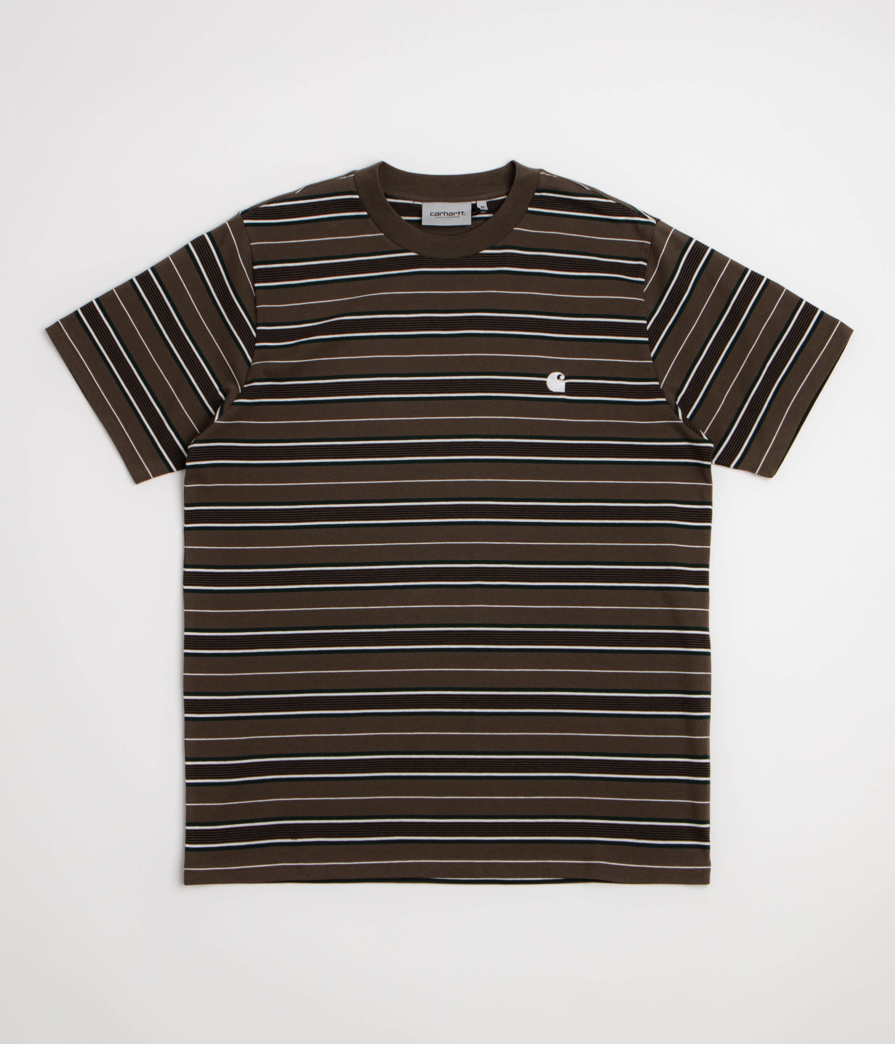 Carhartt Bronson T-Shirt in Bronson Stripe and Cypress