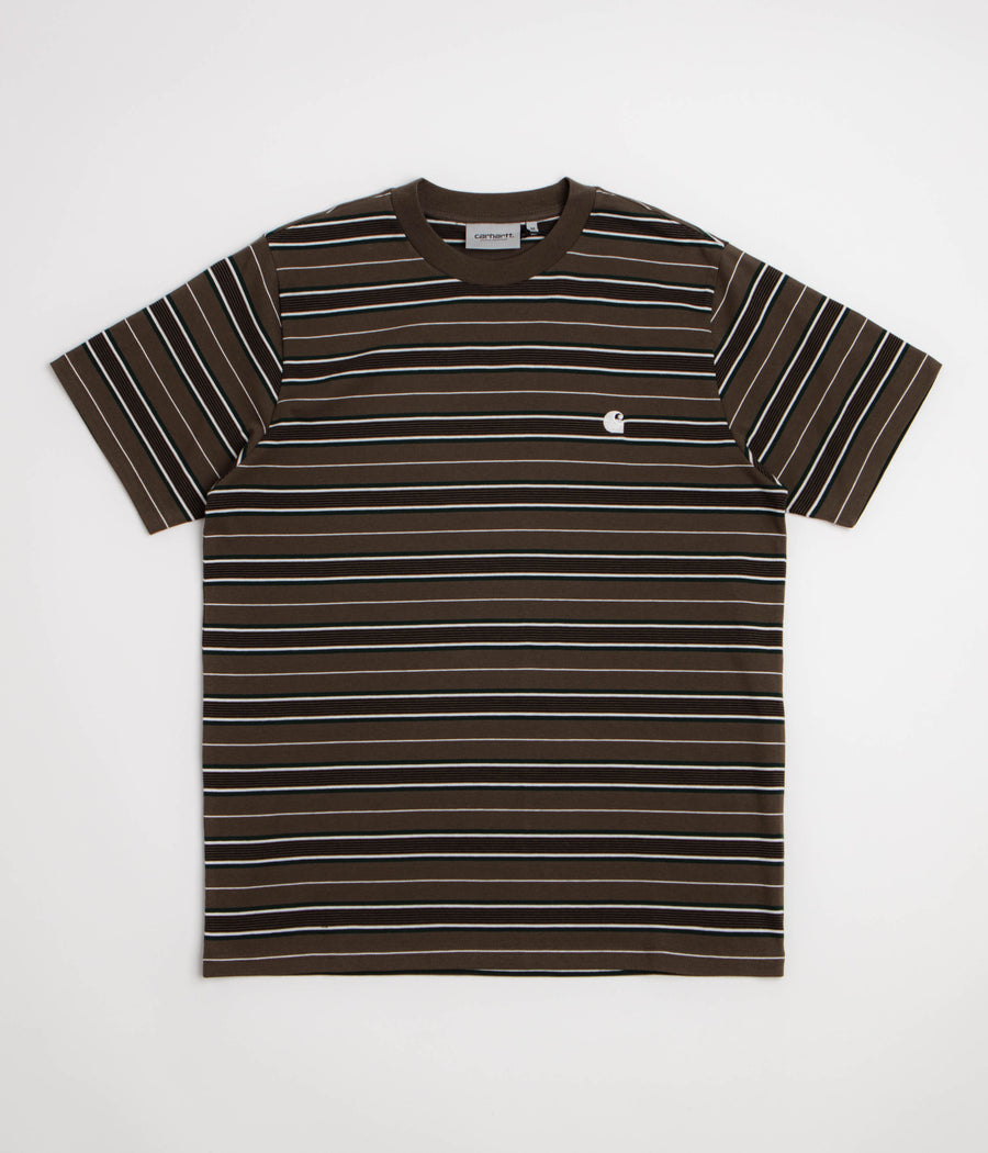 Carhartt Bronson T-Shirt in Bronson Stripe and Cypress