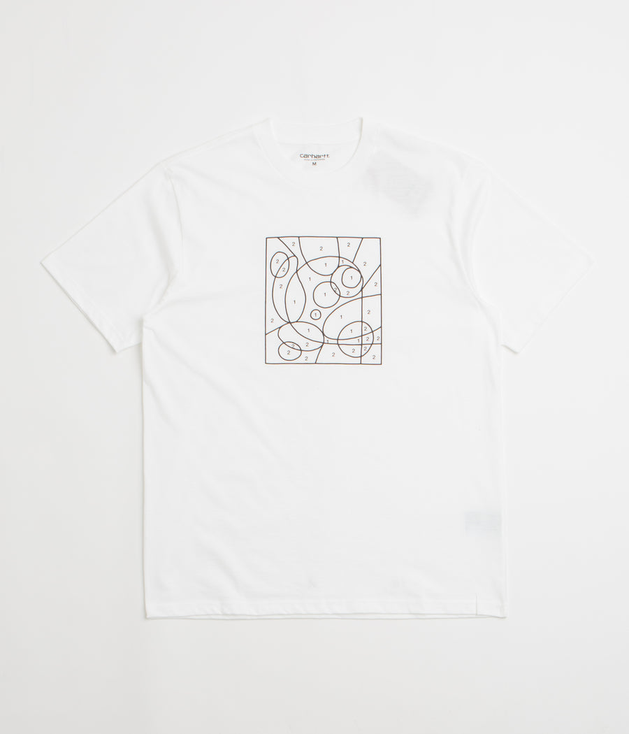 Carhartt By The Numbers T-Shirt in White and Black