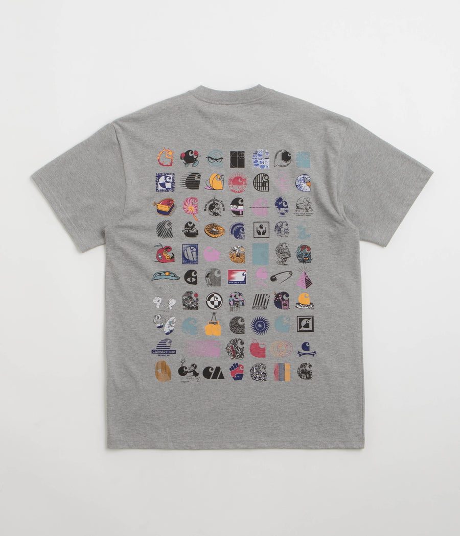 Carhartt C Logo Archive T-Shirt in Grey Heather
