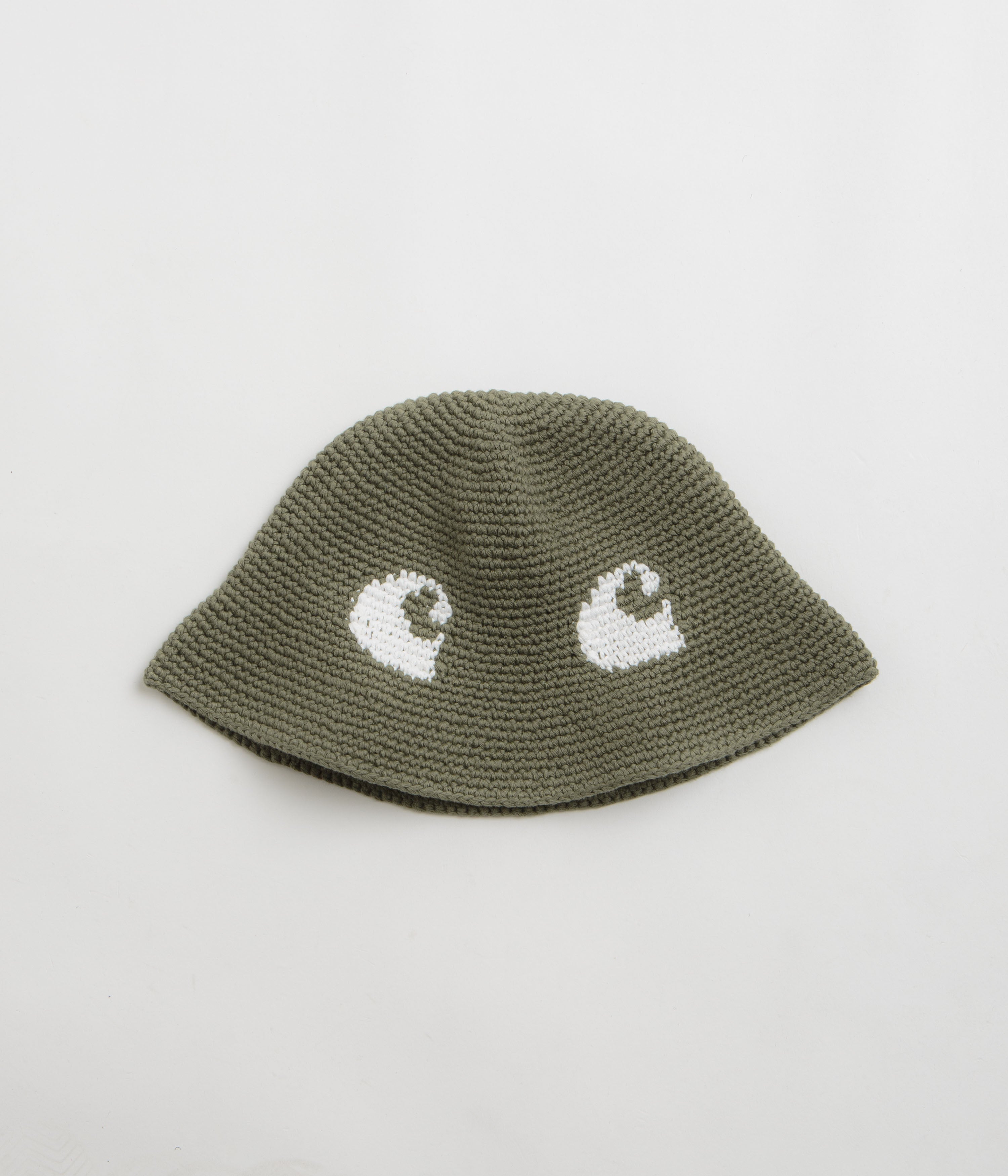 Carhartt Cane Bucket Hat in Dollar Green and White
