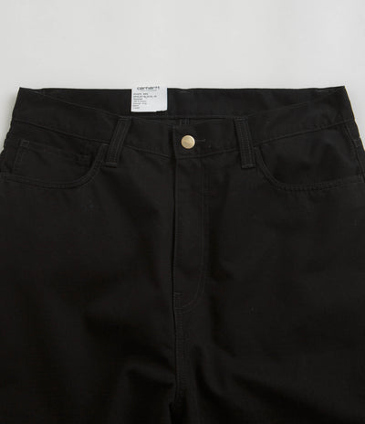 Carhartt Canvas Landon Pants in Black Rinsed