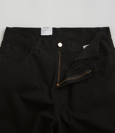 Carhartt Canvas Landon Pants in Black Rinsed
