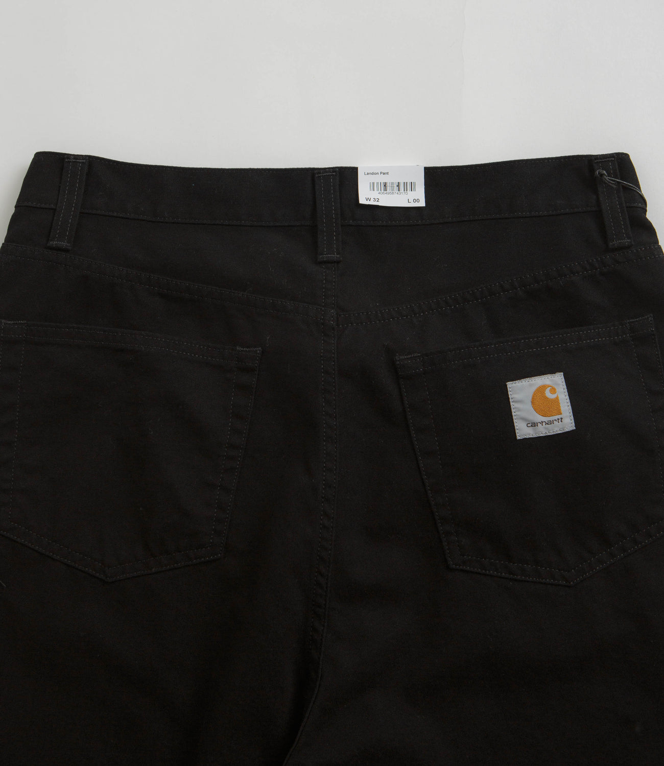 Carhartt Canvas Landon Pants - Black Rinsed | Flatspot
