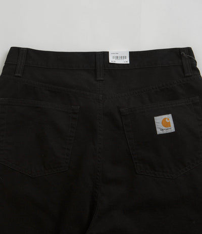 Carhartt Canvas Landon Pants in Black Rinsed