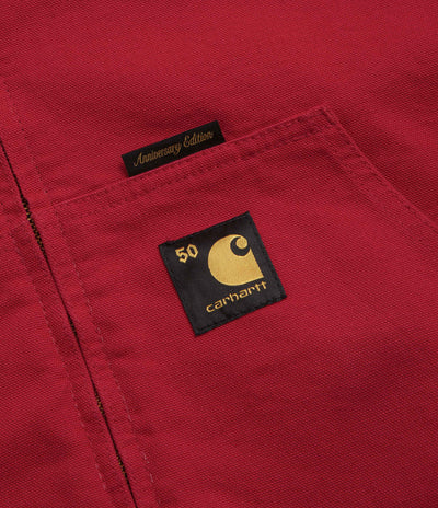 Carhartt Canvas OG Active Jacket in Black and USA Red