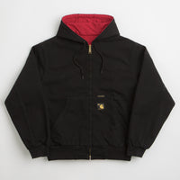 Carhartt Canvas OG Active Jacket in Black and USA Red thumbnail